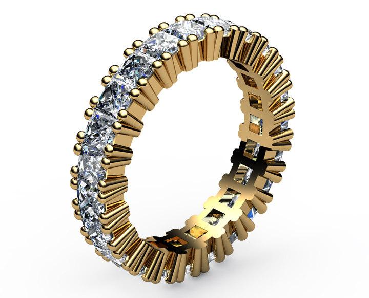 4 carat Diamond ring Anniversary ring Diamond ring Diamond Band Eternity Ring 18K gold Natural Top Quality Diamonds April birthstone
