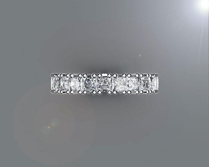 4 carat Diamond ring Anniversary ring Diamond ring Diamond Band Eternity Ring 18K gold Natural Top Quality Diamonds April birthstone