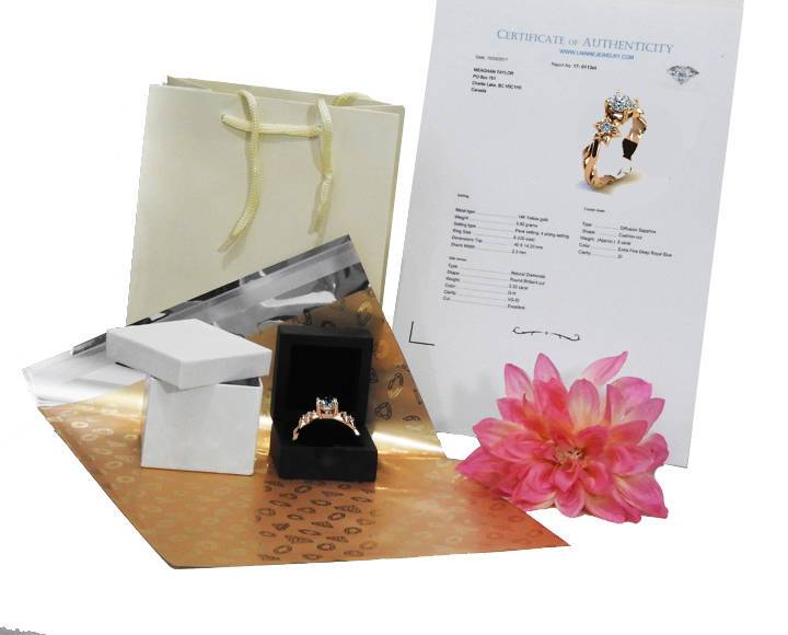 Brutalist ring Moissanite ring Art Nouveau unique engagement ring Solid Gold Flower design in Rose gold
