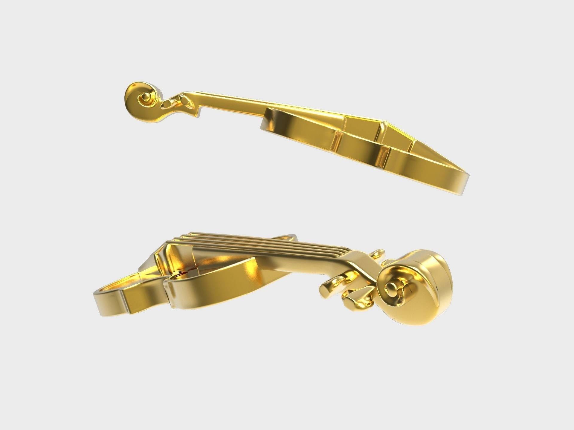 Violin Pendant 14K Or 18K Yellow & White Gold Music Teacher Gift Violin Charm Antique Gold Music Themed Pendant Music Instrument Jewelry