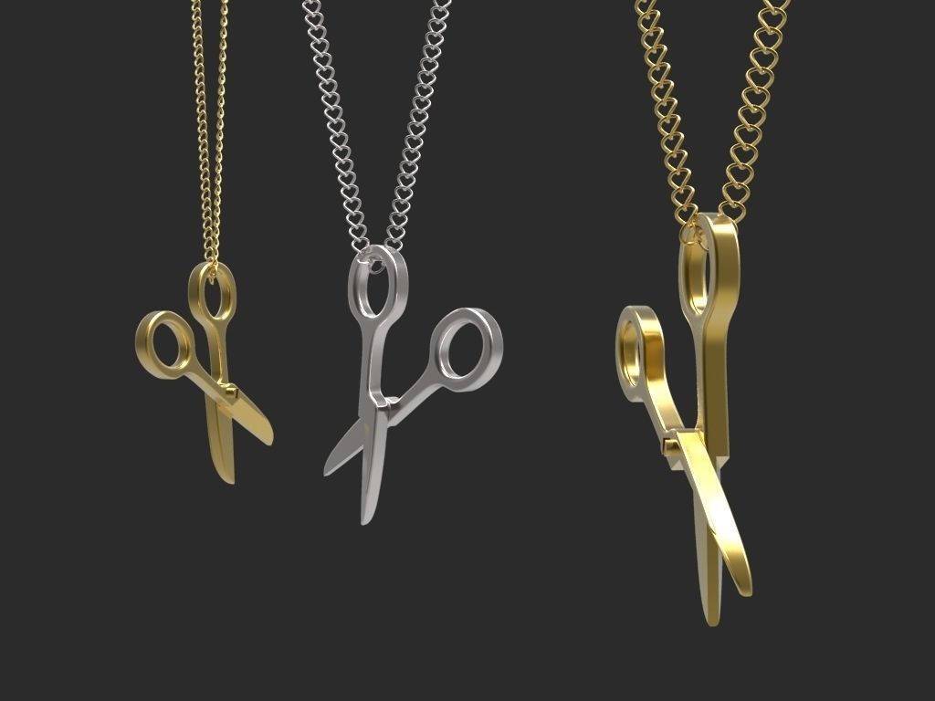Hairdresser Gift Scissor Necklace 14K gold Scissor Charm Necklace Scissor Pendant Necklace Gift for Hair Stylist  Minimalist pendant