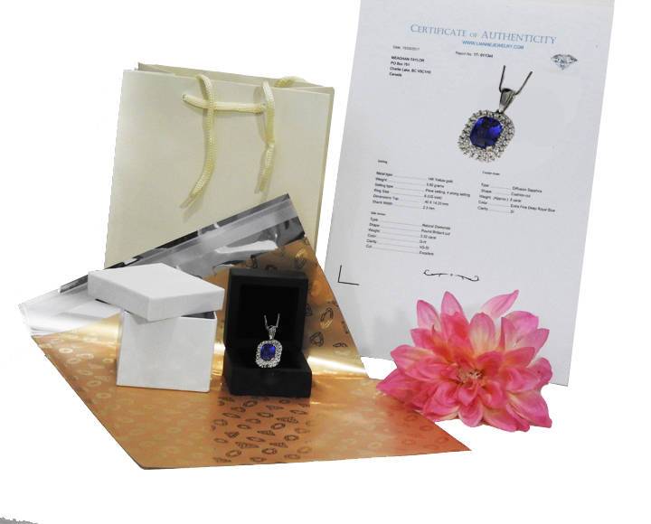 Midnight Blue Sapphire Pendant Necklace Diamond Pendant Marquise Deep dark Sapphire in 14K White gold cluster Pendant