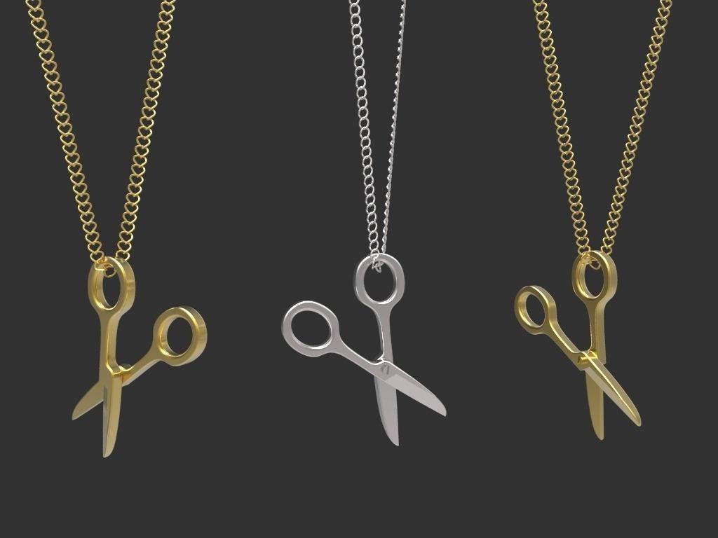 Hairdresser Gift Scissor Necklace 14K gold Scissor Charm Necklace Scissor Pendant Necklace Gift for Hair Stylist  Minimalist pendant - Lianne Jewelry