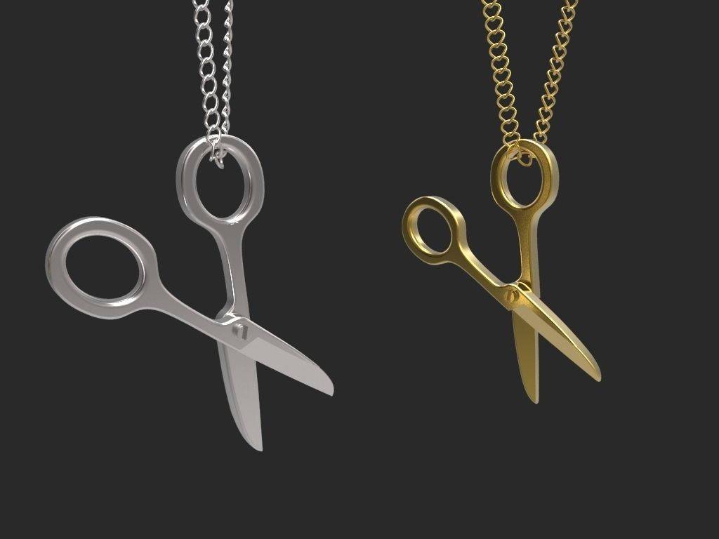Hairdresser Gift Scissor Necklace 14K gold Scissor Charm Necklace Scissor Pendant Necklace Gift for Hair Stylist  Minimalist pendant
