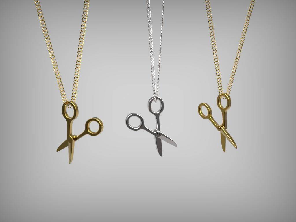 Hairdresser Gift Scissor Necklace 14K gold Scissor Charm Necklace Scissor Pendant Necklace Gift for Hair Stylist  Minimalist pendant