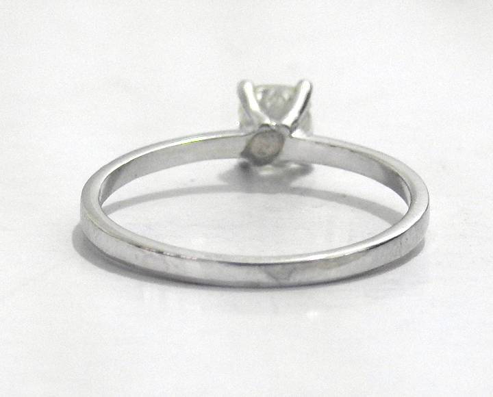 Diamond ring  Gold ring Engagement ring Solitaire Ring Diamond Ring in 14K White Gold