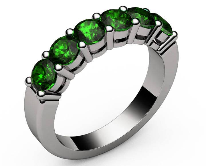 18K Gold Ring Green Tsavorite Gemstone Ring Dainty Ring Promise Anniversary Ring Handmade Jewellery Gift for Her