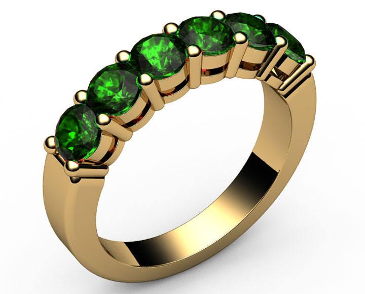 18K Gold Ring Green Tsavorite Gemstone Ring Dainty Ring Promise Anniversary Ring Handmade Jewellery Gift for Her