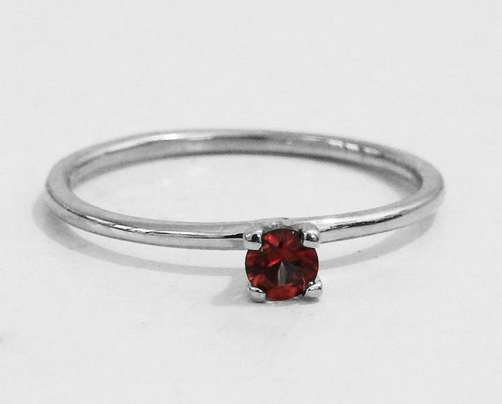 Genuine Ruby engagement ring White gold Unique ruby ring Deep Red Ruby Promise Ring Dainty vintage ring 14k & 18k September Birthstone