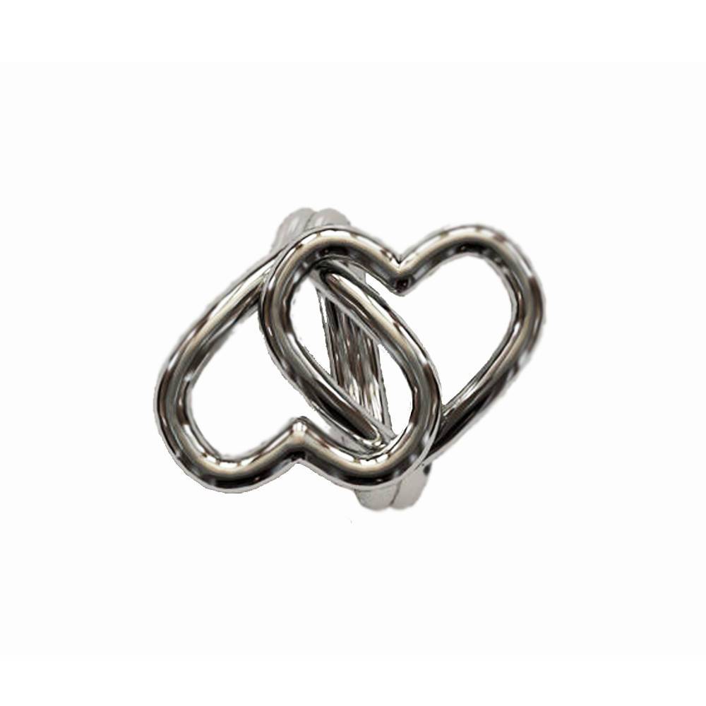 Promise ring Heart ring Twist ring Celtic Ring Minimalist ring Love ring  double ring 14K or 18K white gold