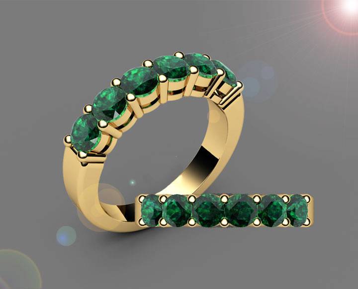 18K Gold Ring Green Tsavorite Gemstone Ring Dainty Ring Promise Anniversary Ring Handmade Jewellery Gift for Her