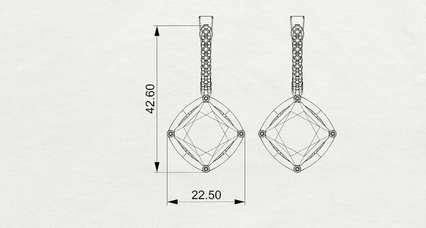 216 Diamonds and Yellow Quartz Earrings Lever back Earrings Yellow Quartz Diamond earrings Bride Earrings Yellow Quartz  Gold - Lianne Jewelry
