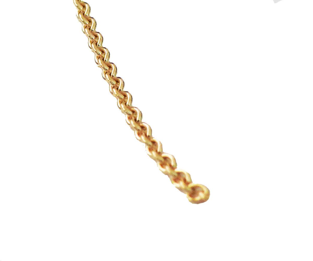 1.50mm French Chain, 18K Rose Solid gold Strong Pendant chain ,Classic Chain ,Dainty Gold Chain