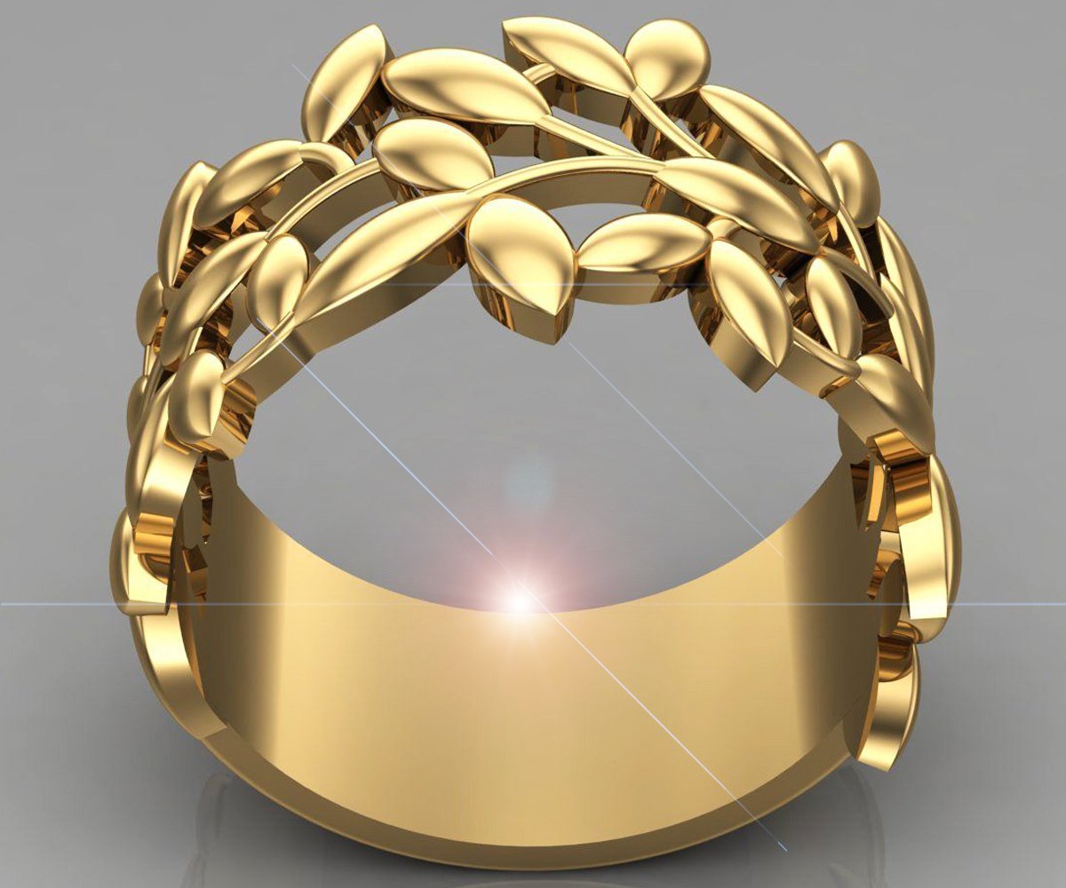 Wedding Band, Wide wedding band, Leaf Ring, wedding ring, wedding band, mens ring, grooms ring, textured wedding ring, Twig band
