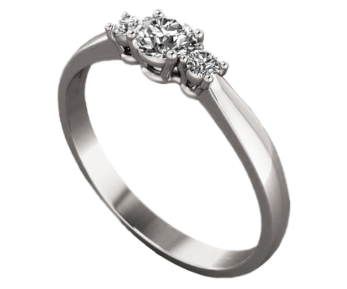 Classic 3 stone Diamond Engagement Ring Gold ring Diamond Engagement Ring Lover Ring Ring for Her Wedding Ring Promise Ring Anniversary Ring