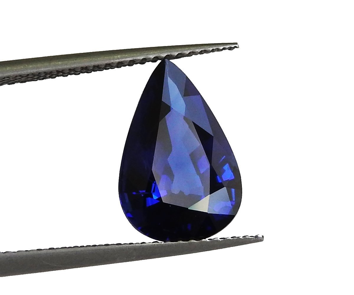 Fine Quality Gemstone Blue Sapphire Certified by GRS 4.28 ct Pear Shape Genuine Sri Lanka Sapphire for Sapphire Pendant or Sapphire Ring