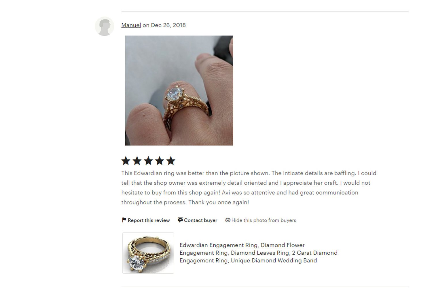 White Gold 2.5 ct Filigree Solitaire 6 prongs 18K Avant Garde Unique Diamond Engagement Ring - Lianne Jewelry