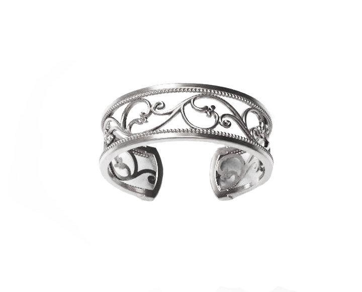 14K Rose gold Milgrain Wedding Band, wedding ring, Filigree Band, Anniversary Band