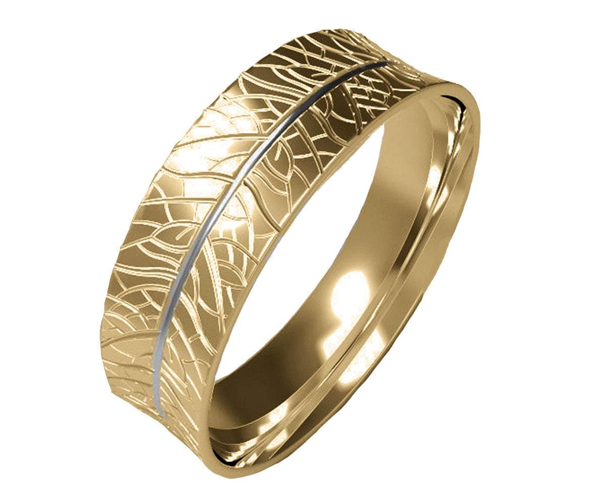 14K Milgrain Band, 7mm Wide Band, Engraved Band, Wedding Band, Gift for Her or Gift for Him